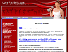 Tablet Screenshot of lose-fat-belly.com